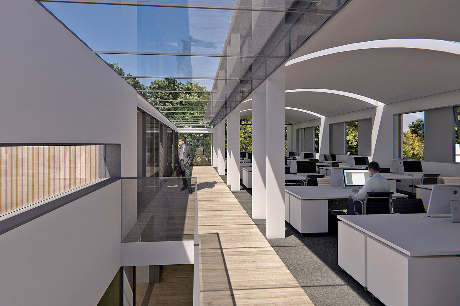 Design Engine Chemicals Company HQ visualisation Internal office