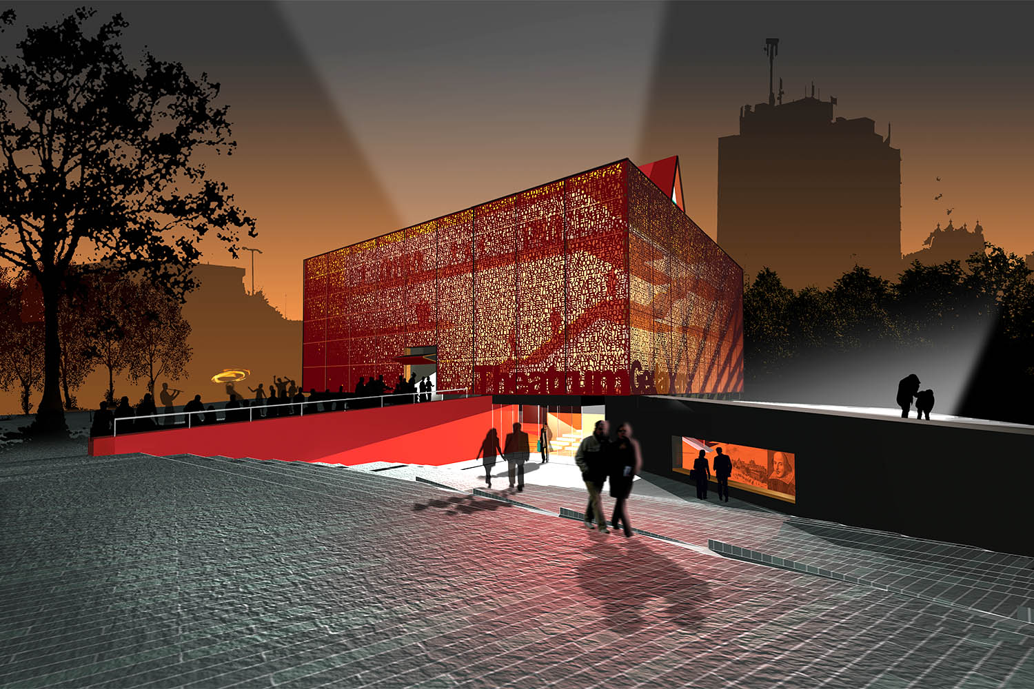 Design Engine Gdansk Theatre External Visualisation