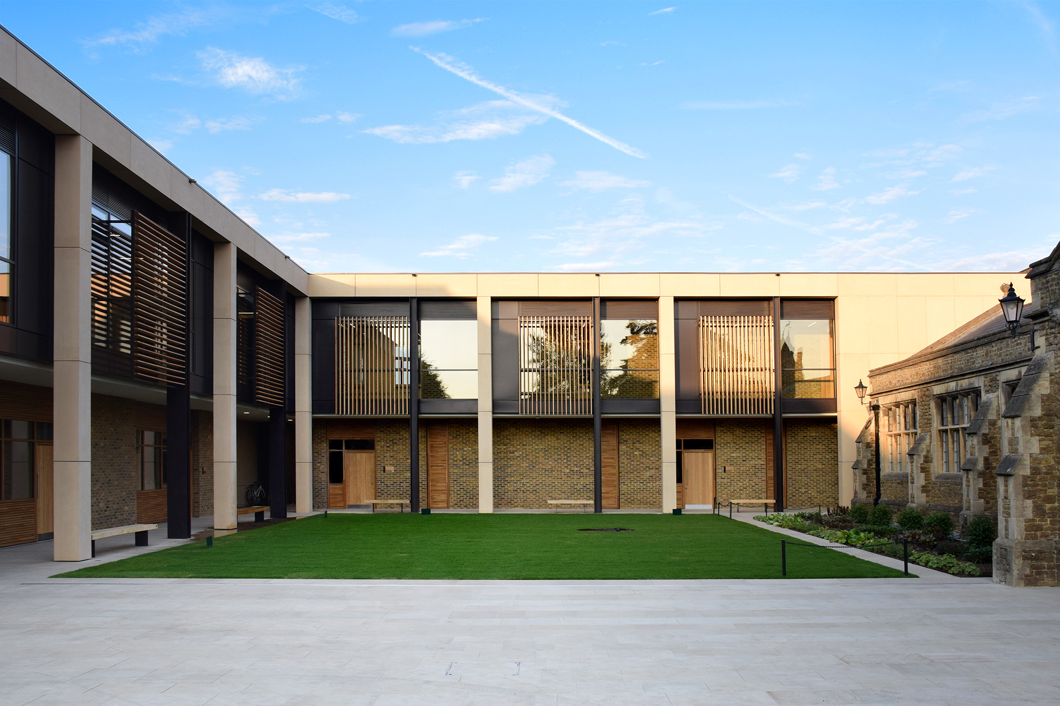 Central courtyard to the Charterhouse Science & Mathematics