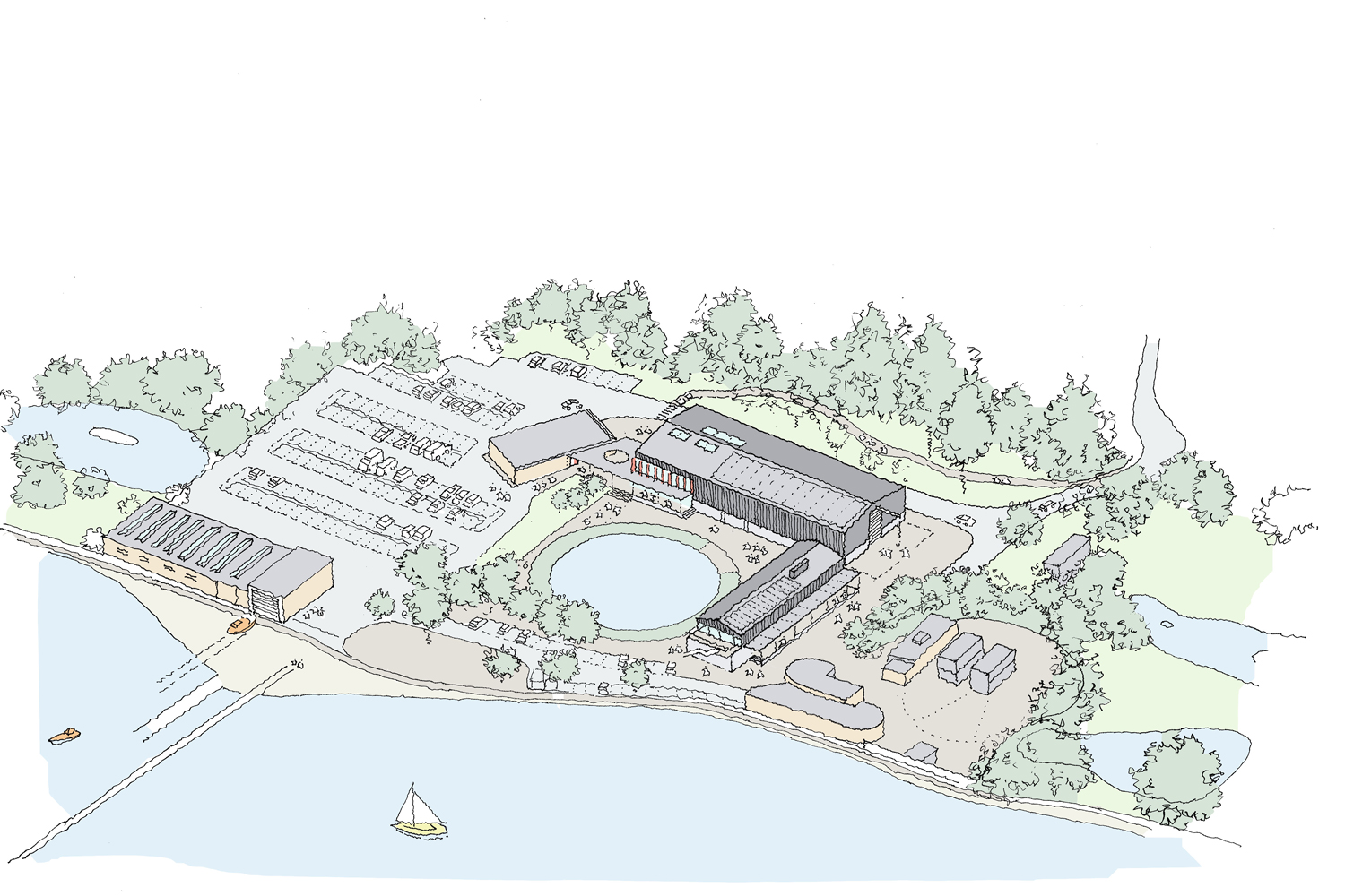 Warsash Maritime Academy Site Overview Drawing