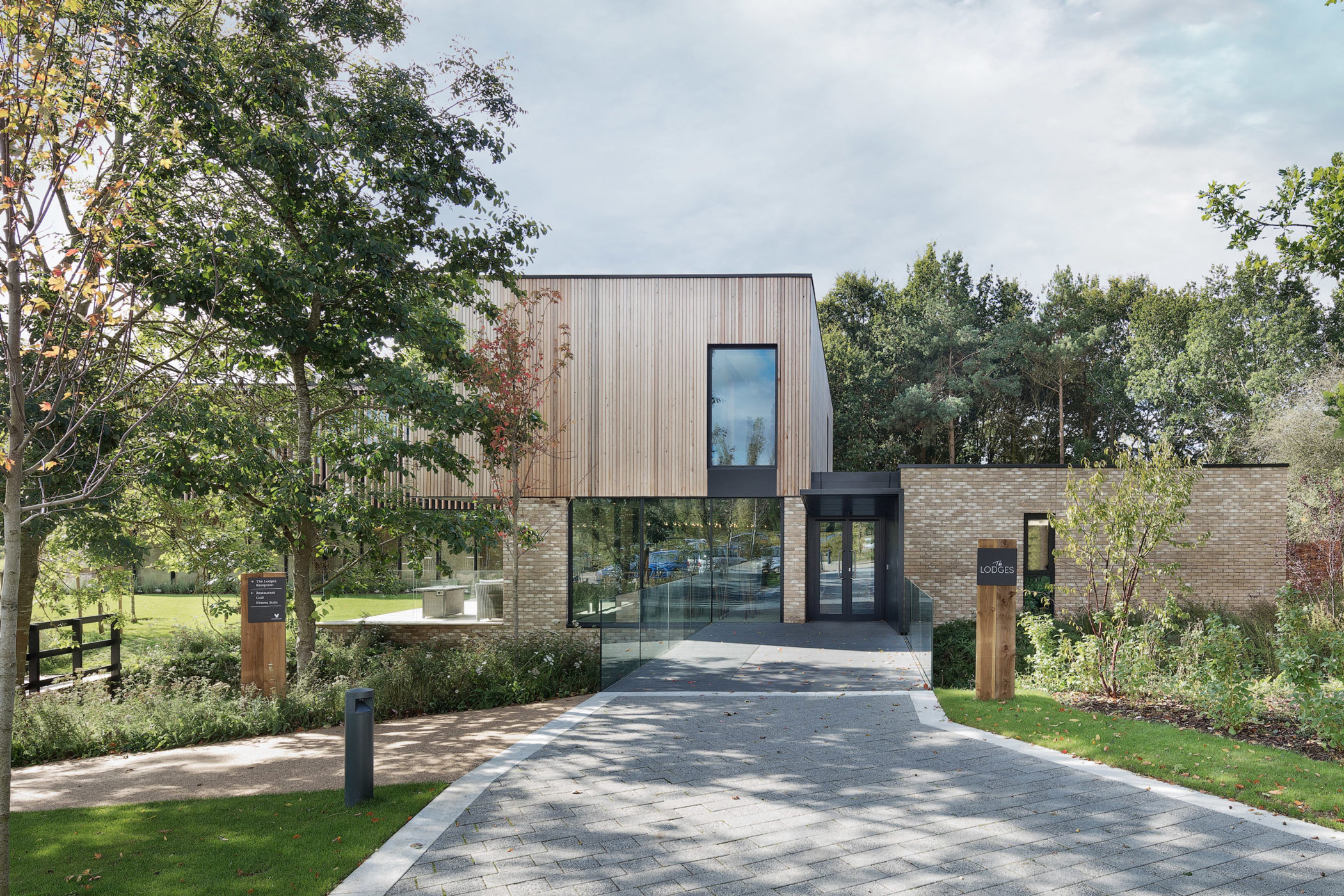 entrance to accommodation building