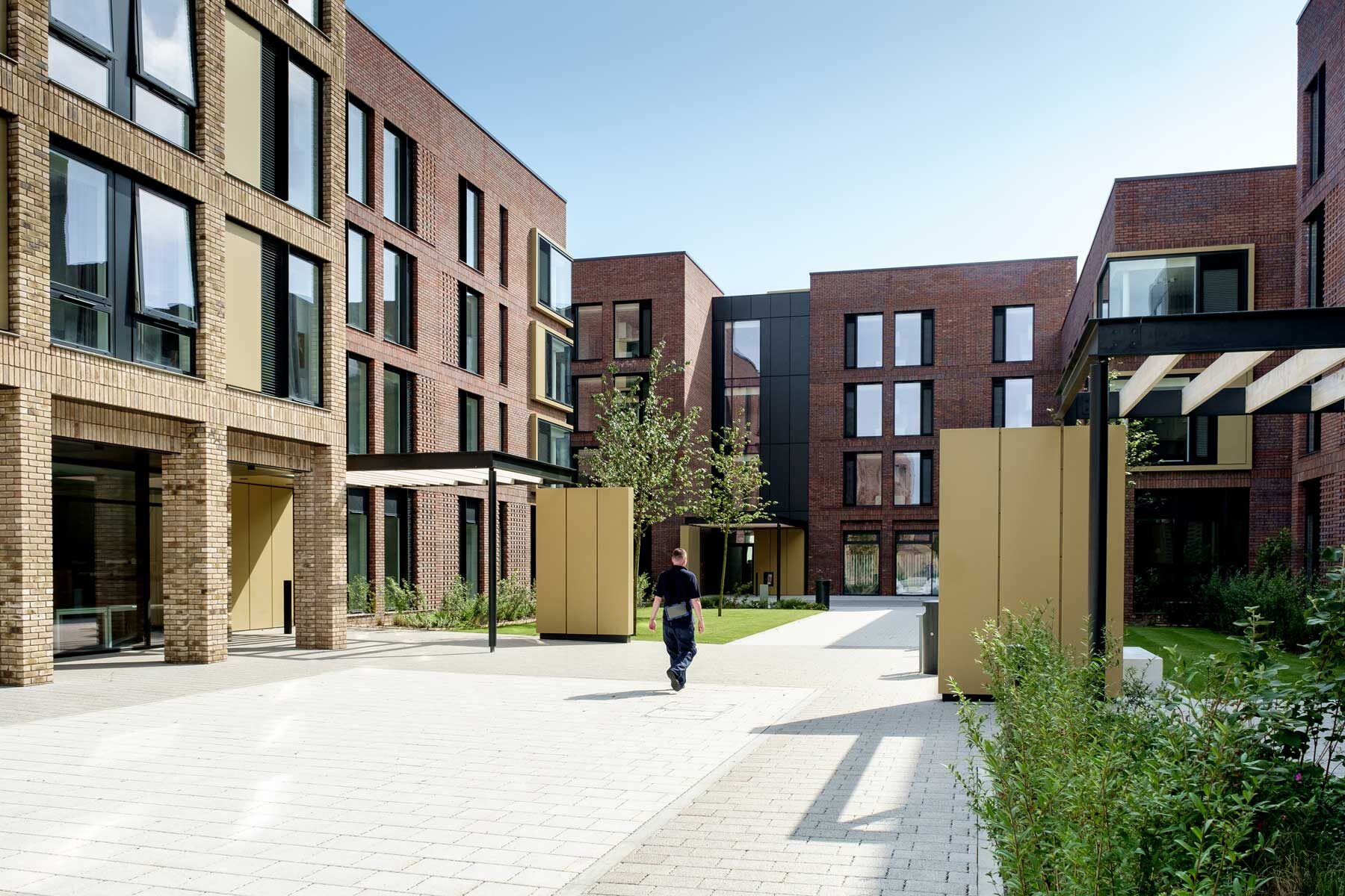 AUB Residentials Halls Exterior Courtyard View