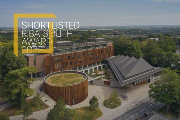 University of Winchester West Downs Centre has been shortlisted for the RIBA South Regional RIBA Awards 2022